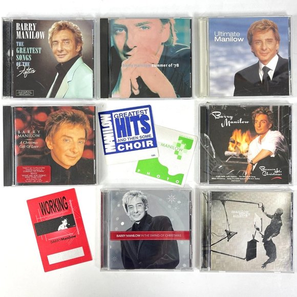 Barry Manilow VIP Passes + 7 CD Lot Ultimate Hits 50s Summer Sinatra Christmas - Picture 3 of 9
